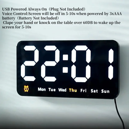 Voice Activated Large Screen Digital Clock