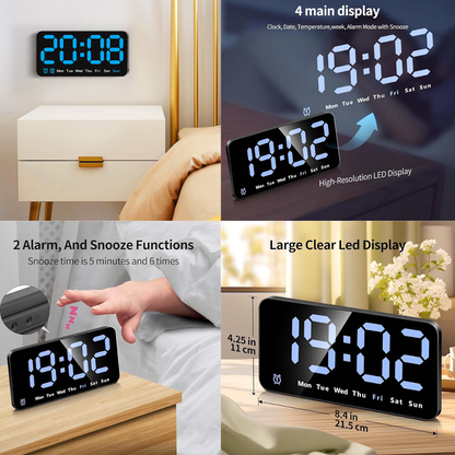Voice Activated Large Screen Digital Clock