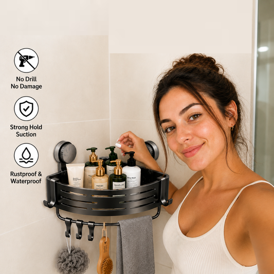 Space Saving Bathroom Corner Shelf